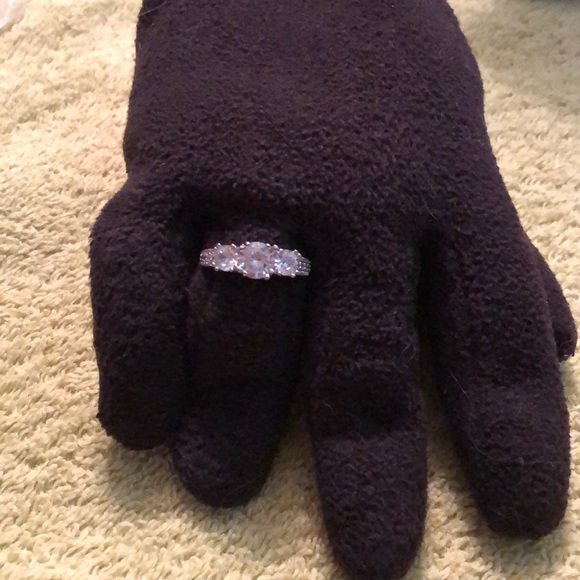 Sterling White Sapphire Ring - Picture 2 of 6